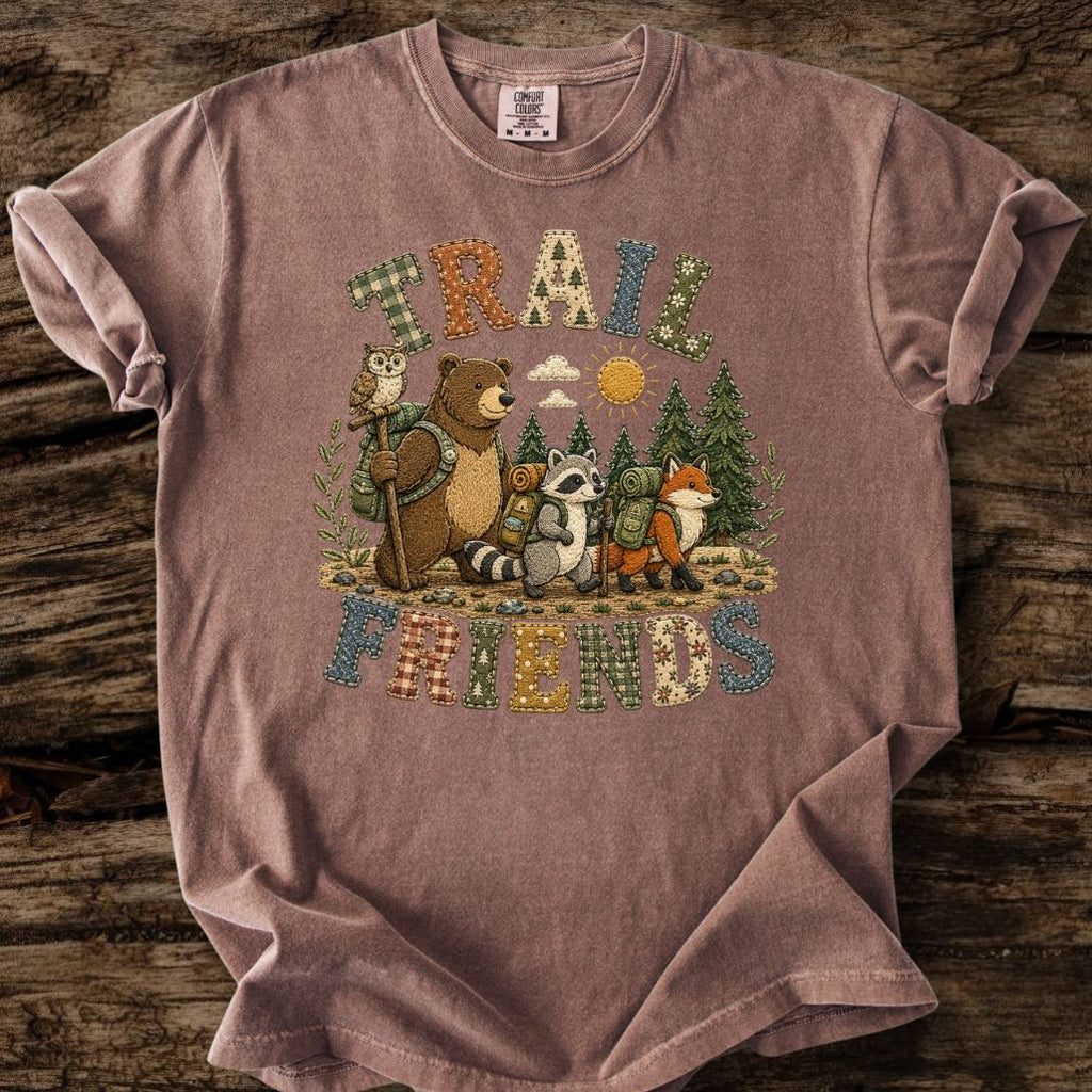 Trail Friends Faux Patchwork T-Shirt