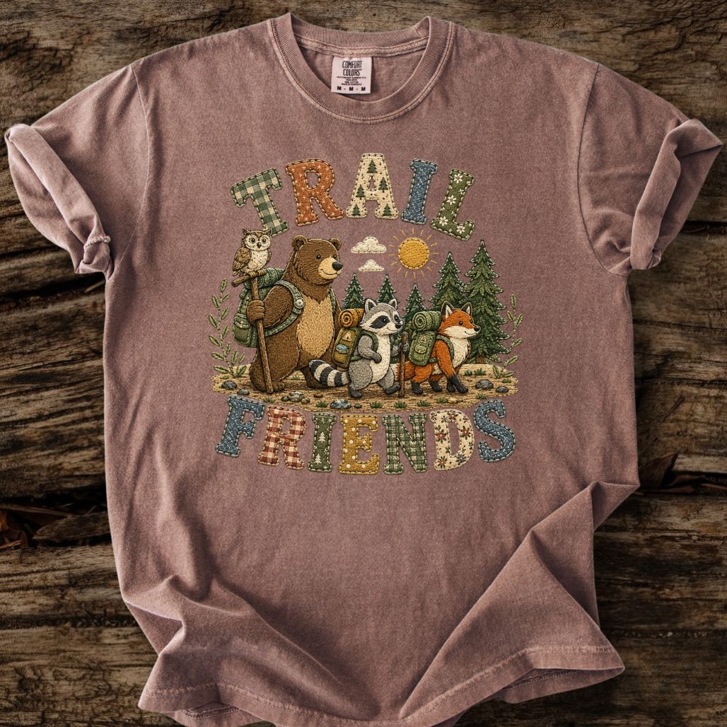 Trail Friends Faux Patchwork T-Shirt