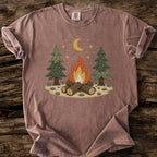 Midnight Campfire Faux Patchwork T-Shirt