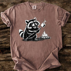 Raccoon Roasting Marshmallows T-Shirt