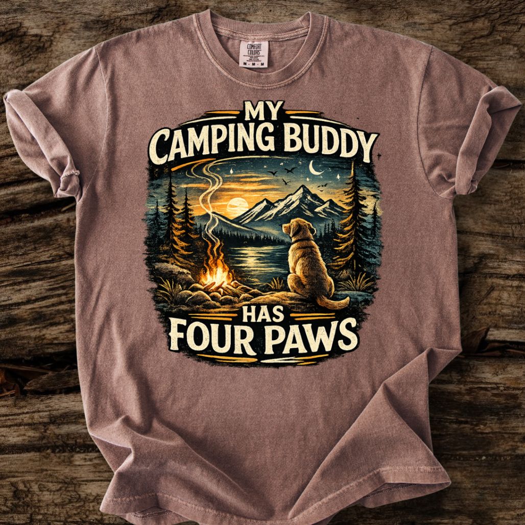 My Camping Buddy Has Four Paws T-Shirt