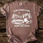 Sleep Under Stars, Snore Like A Bear T-Shirt