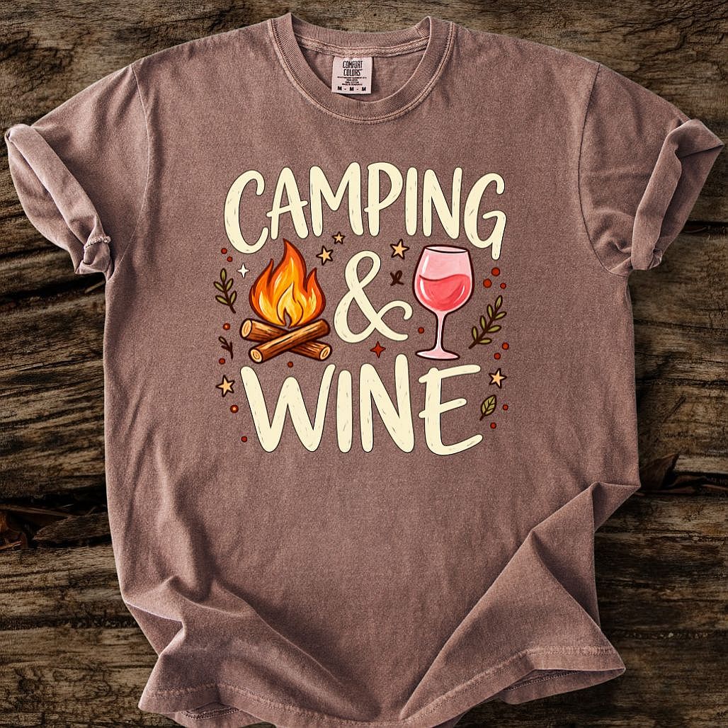 Camping & Wine T-Shirt