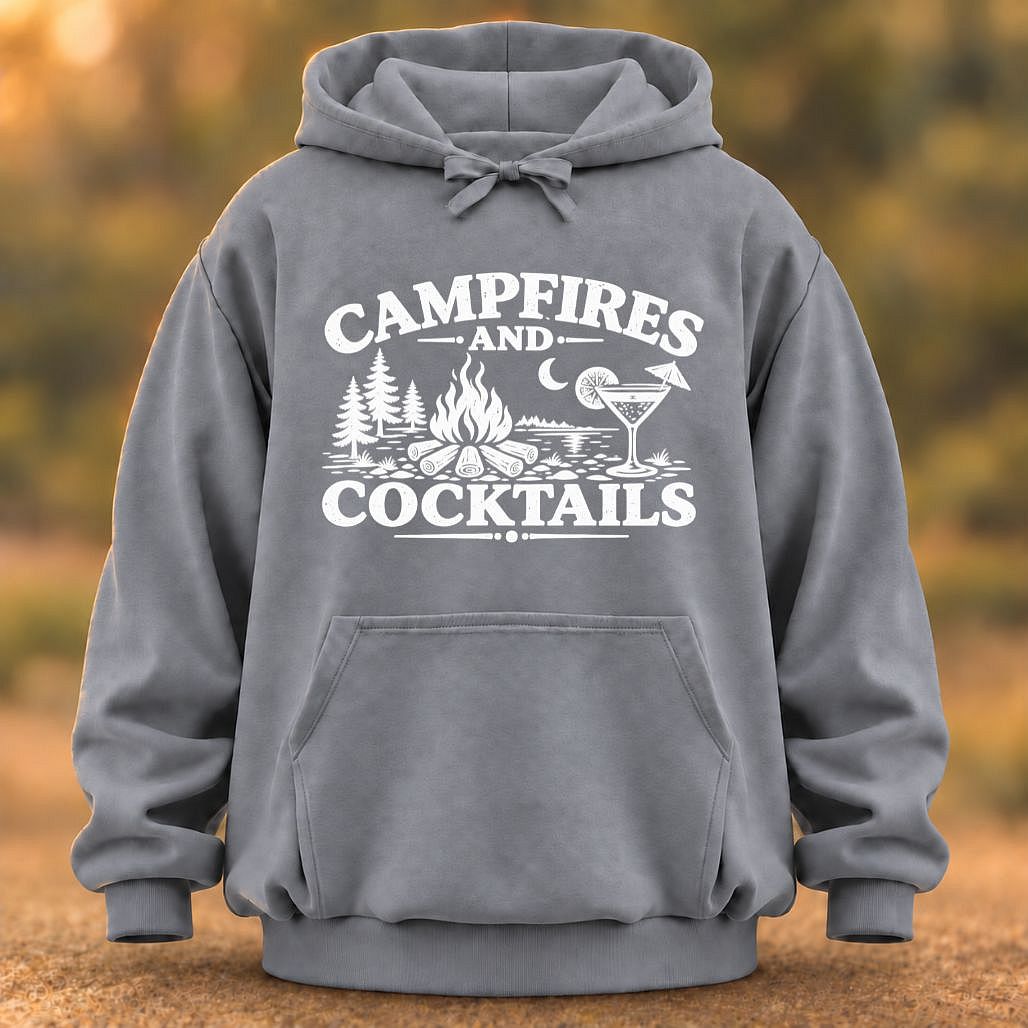 Campfires And Cocktails Hoodie