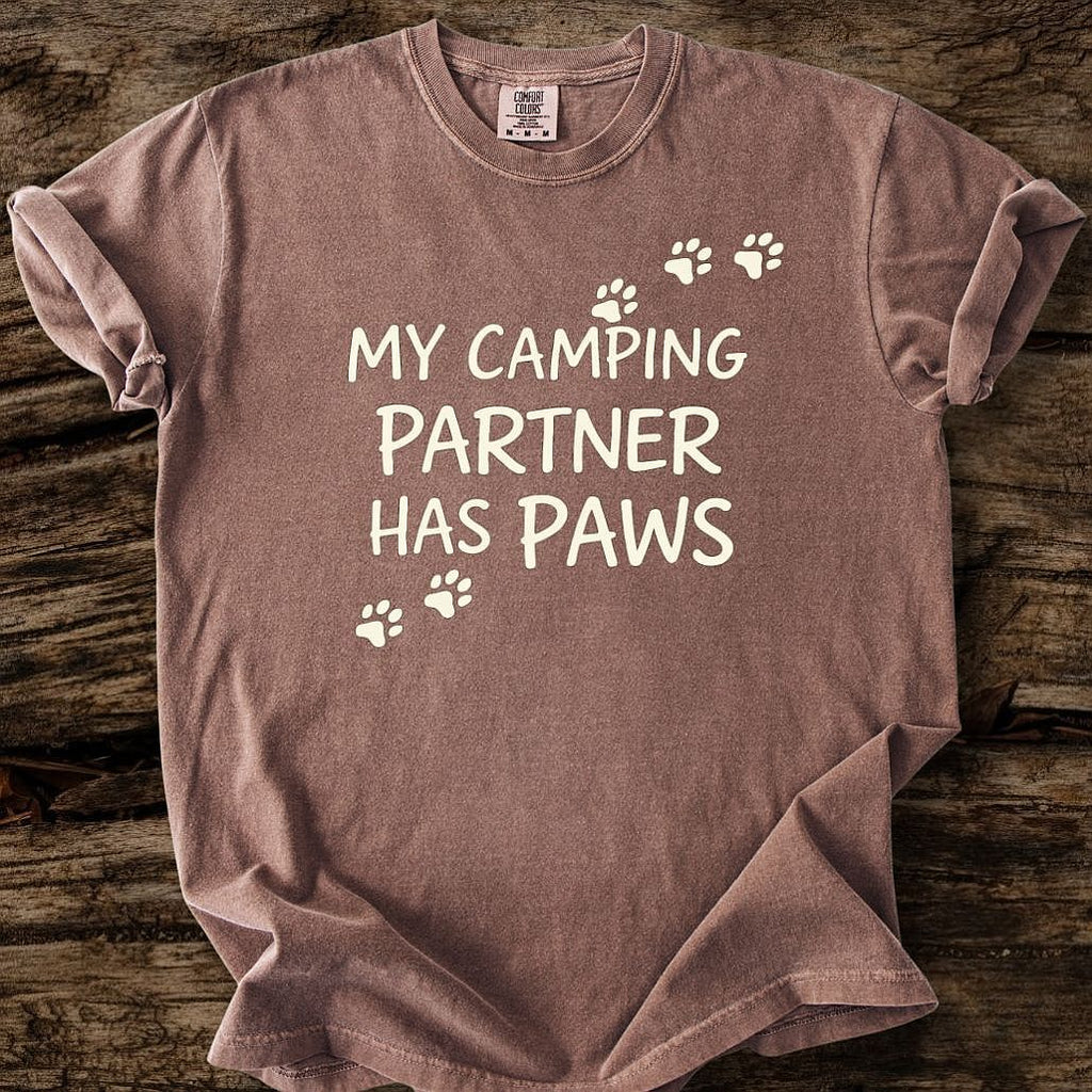 My Camping Partner Has Paws T-Shirt