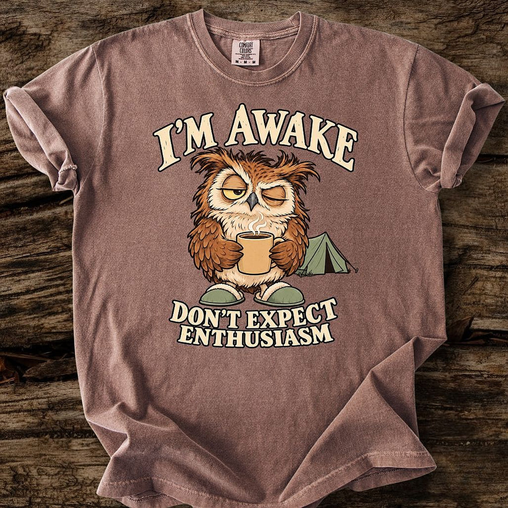 I'm Awake - Don't Expect Enthusiasm T-Shirt