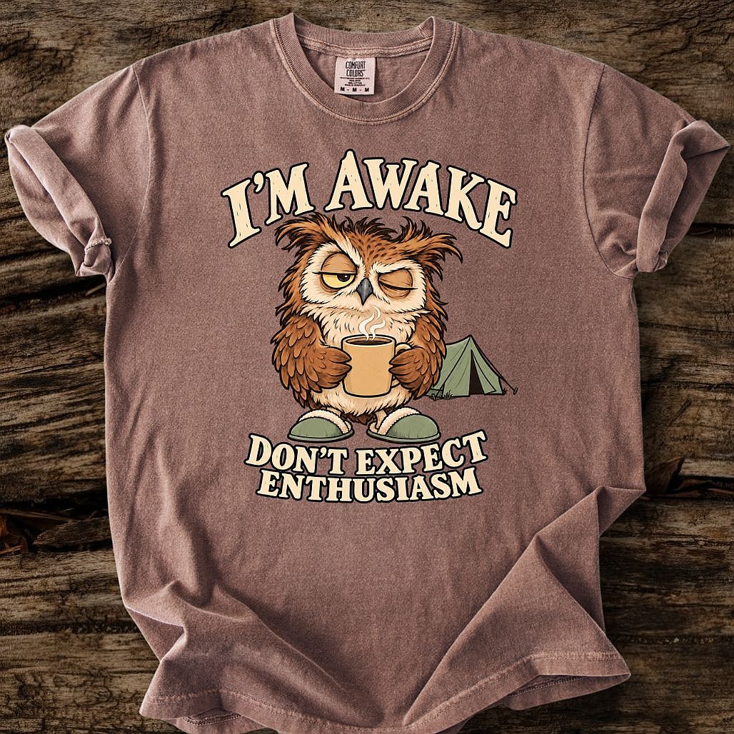I'm Awake - Don't Expect Enthusiasm T-Shirt