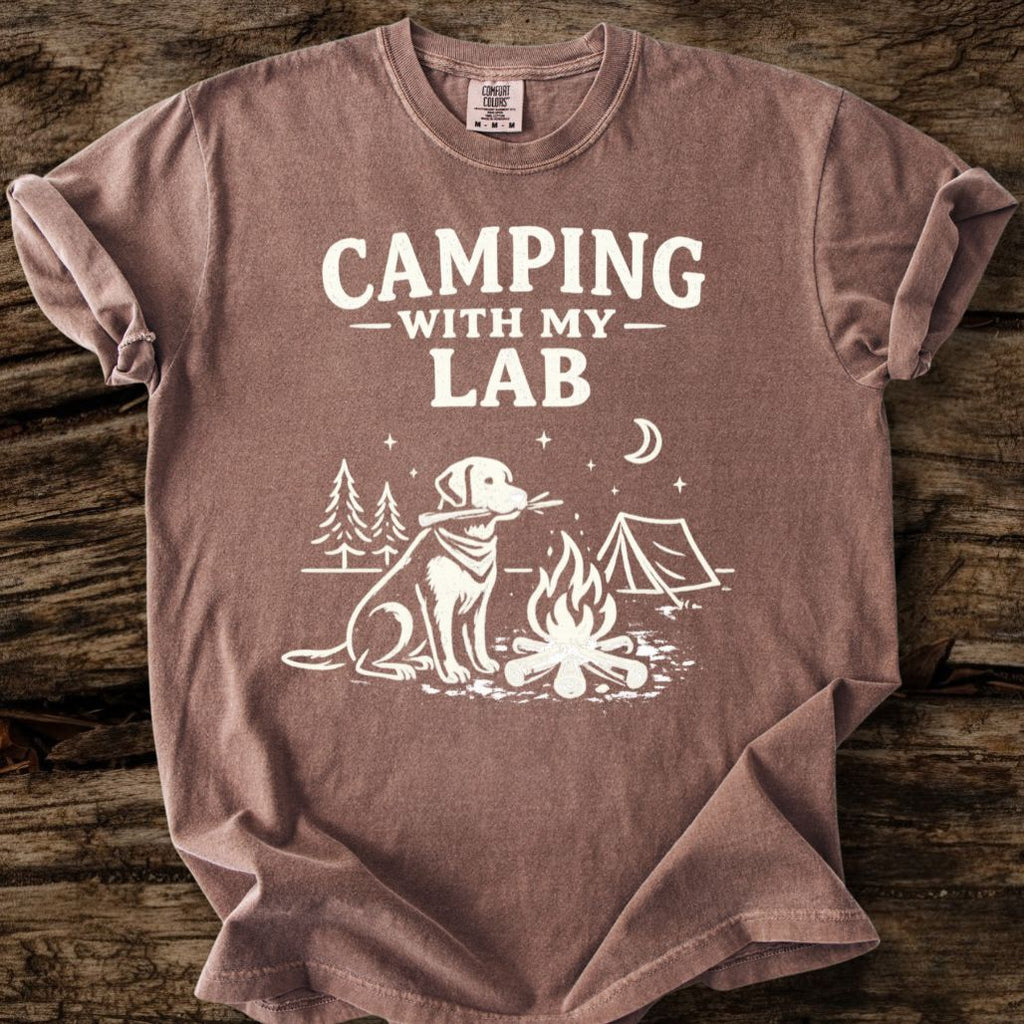 Camping With My Lab T-Shirt