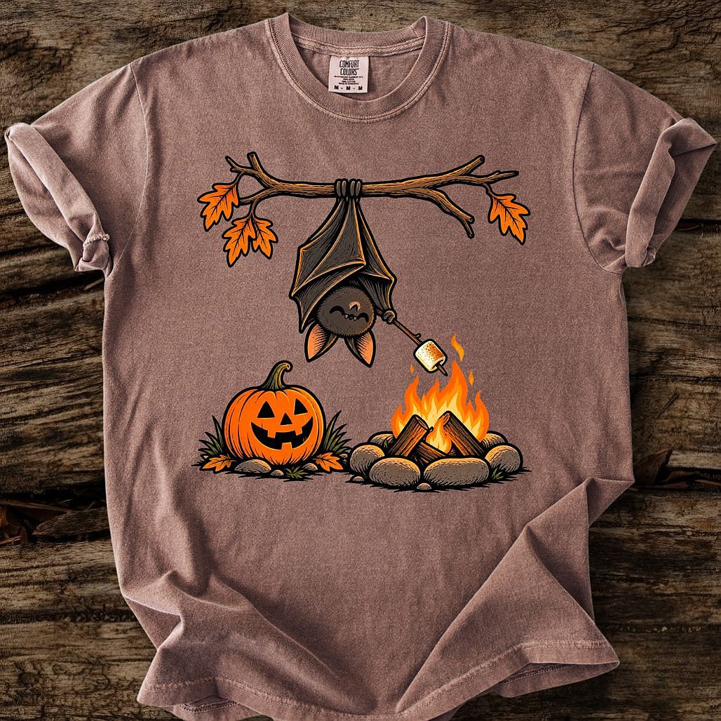 Bat Roasting Marshmallow T-Shirt