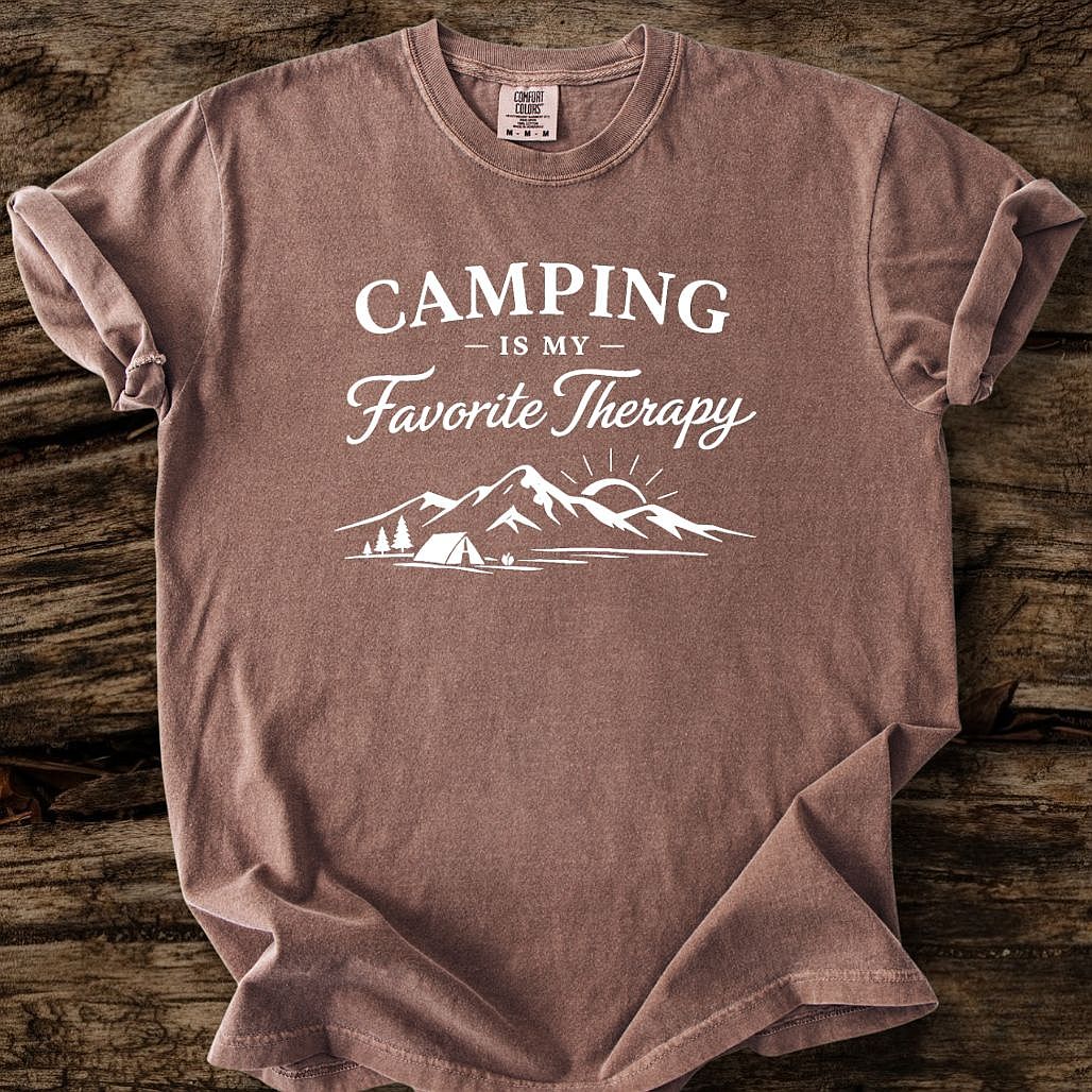 Camping Is My Favorite Therapy T-Shirt