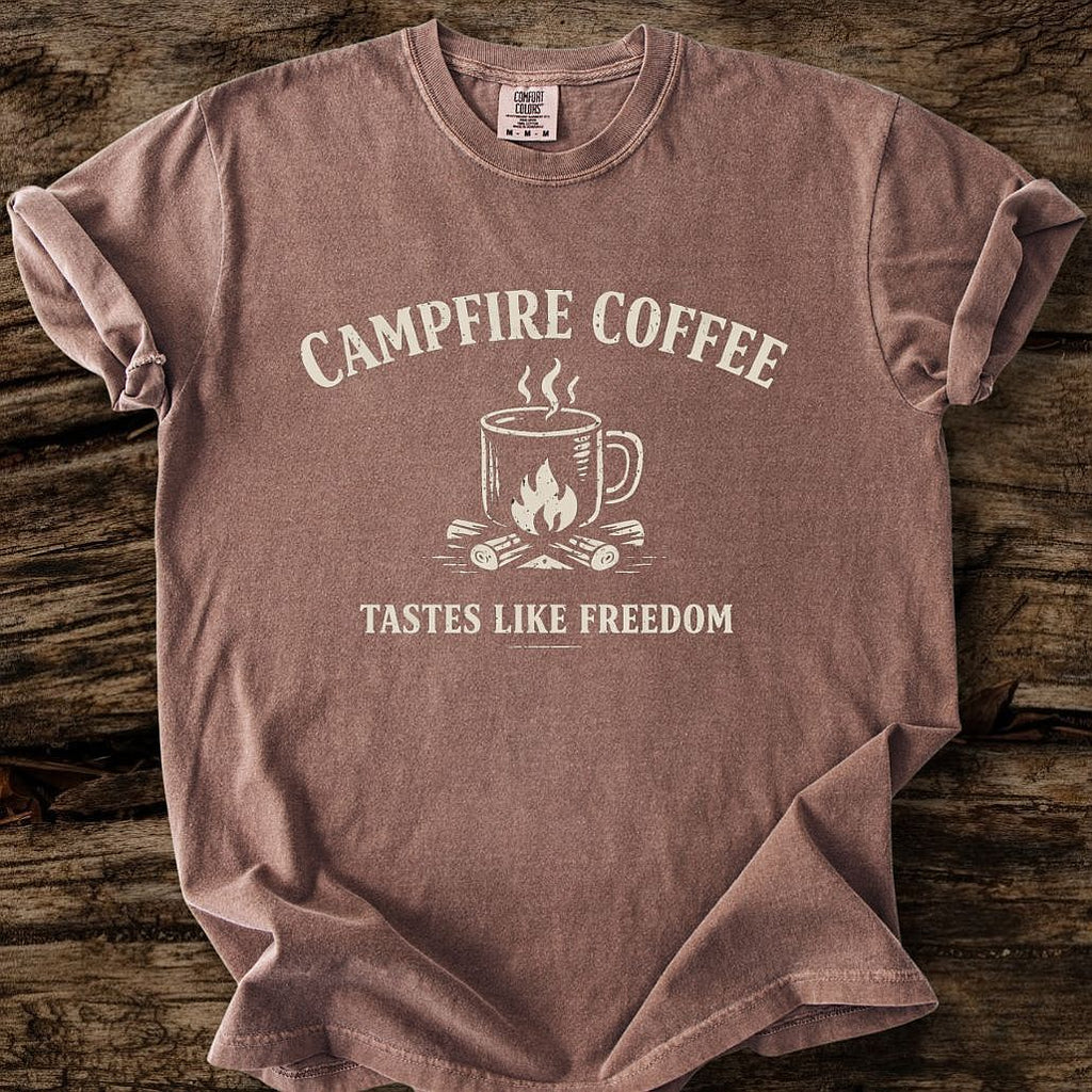 Campfire Coffee Tastes Like Freedom T-Shirt