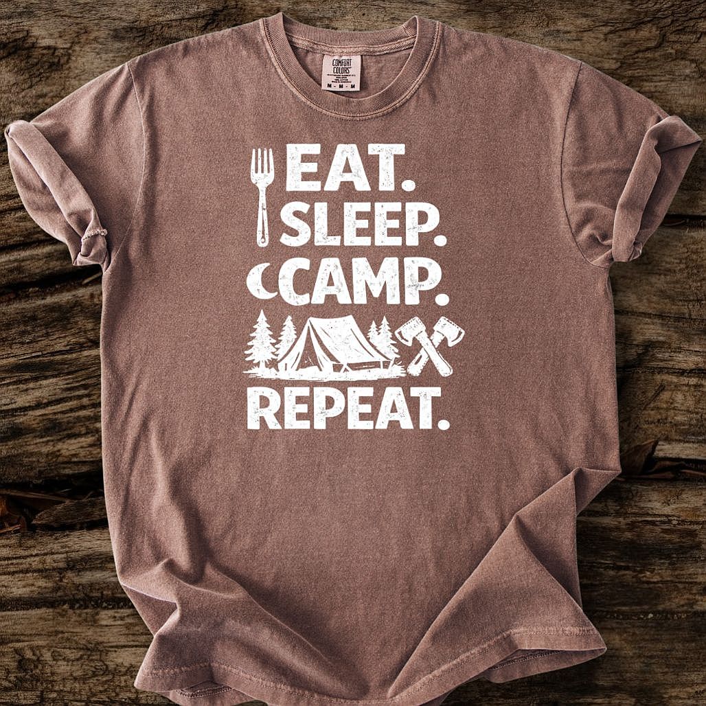 Eat, Sleep, Camp, Repeat T-Shirt