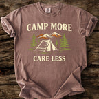 Camp More - Care Less T-Shirt