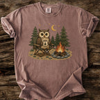 Camp Owl Faux Patchwork T-Shirt