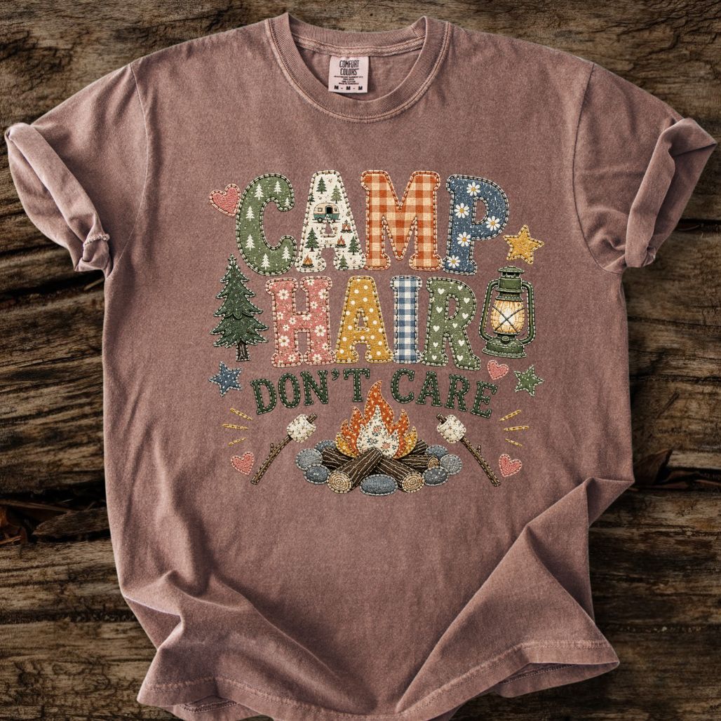 Camp Hair Faux Patchwork T-Shirt