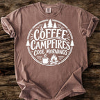 Coffee Campfires Cool Mornings T-Shirt