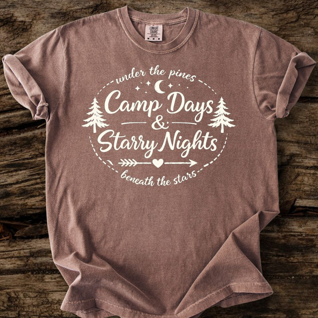 Camp Days And Starry Nights T-Shirt
