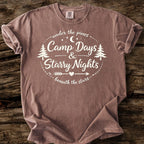 Camp Days And Starry Nights T-Shirt