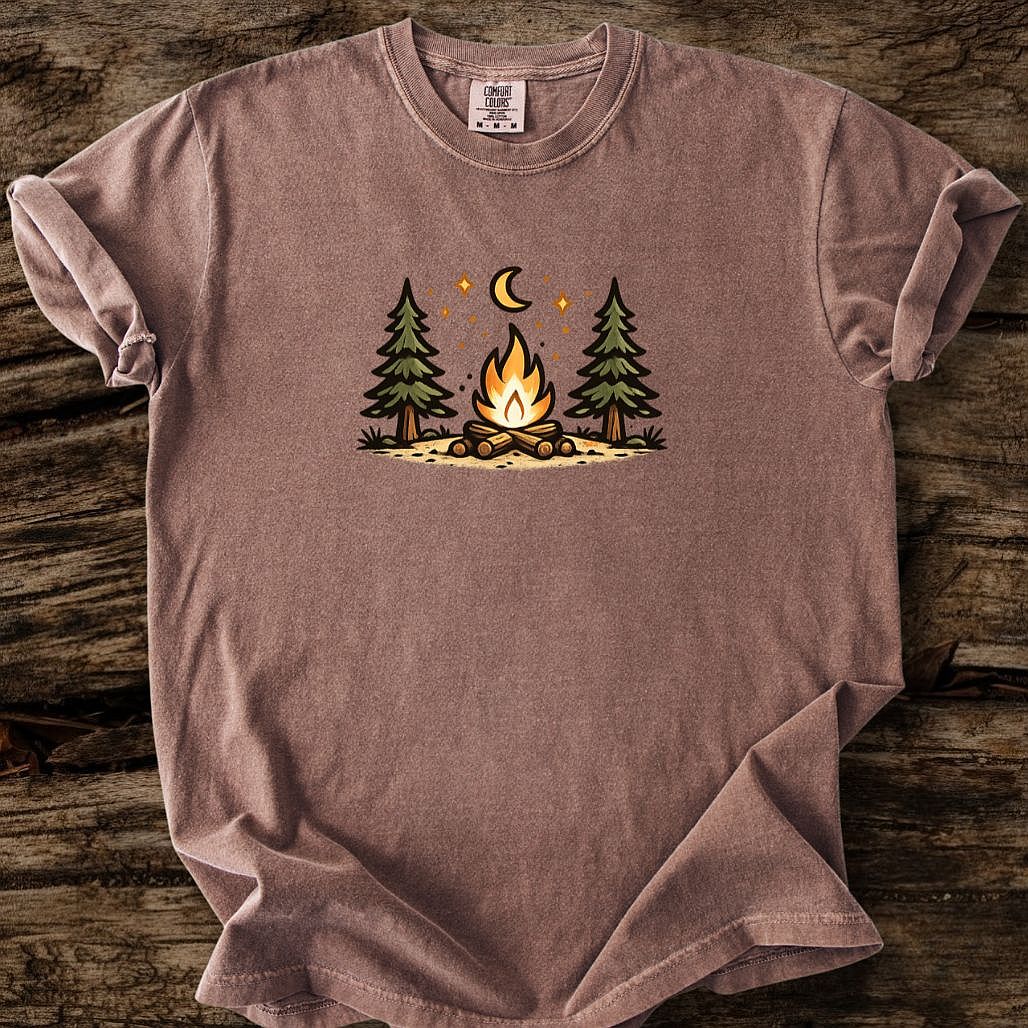 Midnight Campfire - Small Print T-Shirt