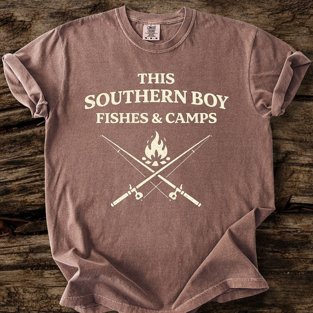 This Southern Boy Fishes & Camps T-Shirt