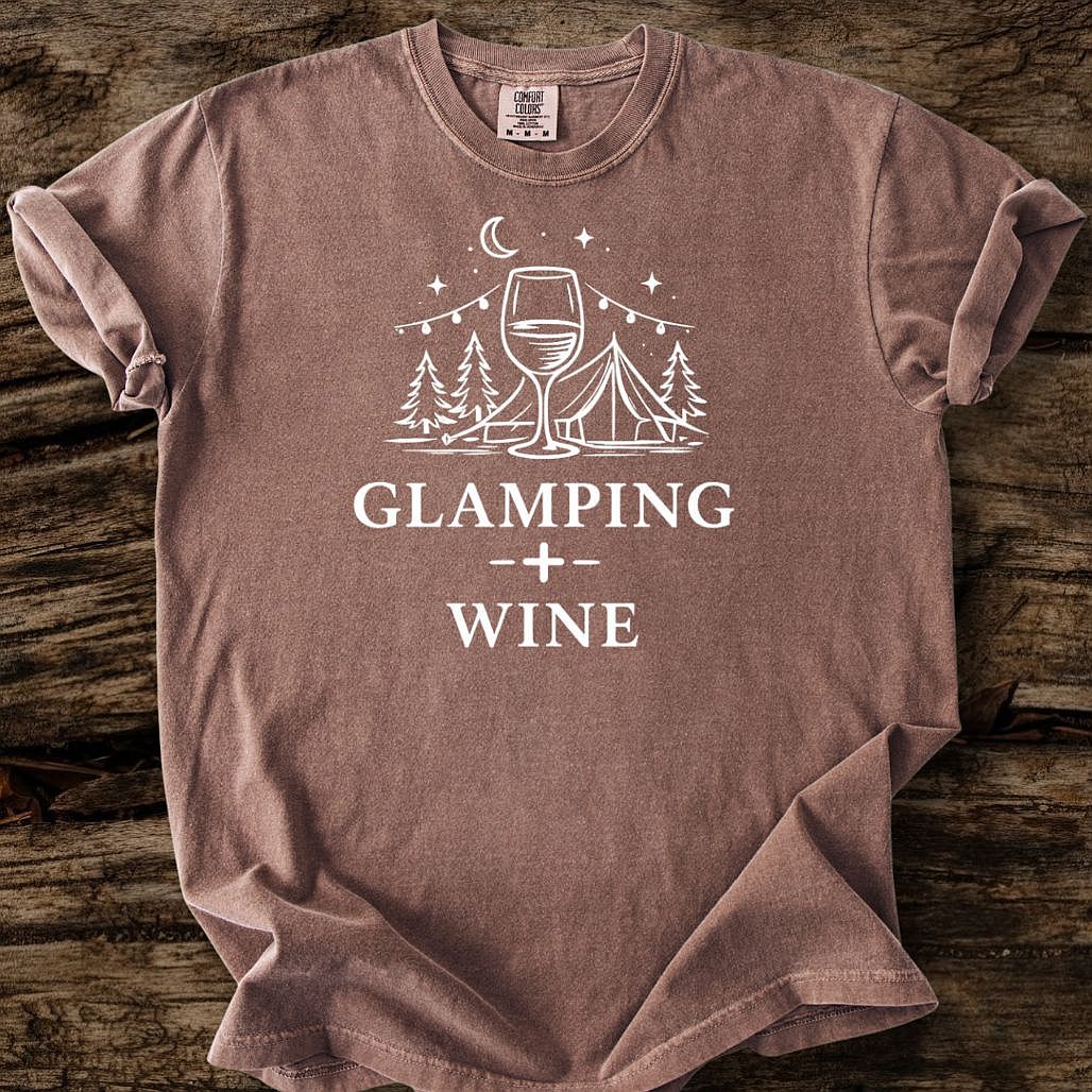 Glamping + Wine T-Shirt