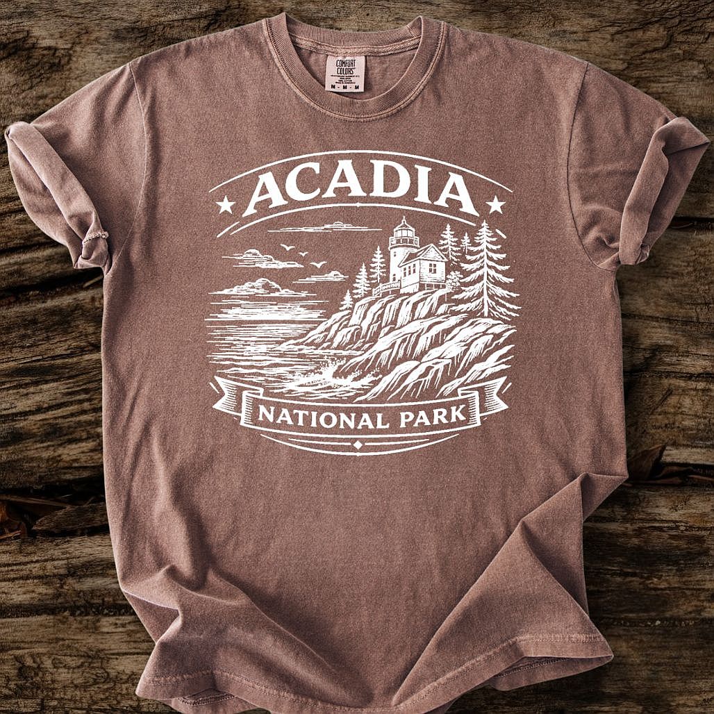 Acadia National Park T-Shirt White