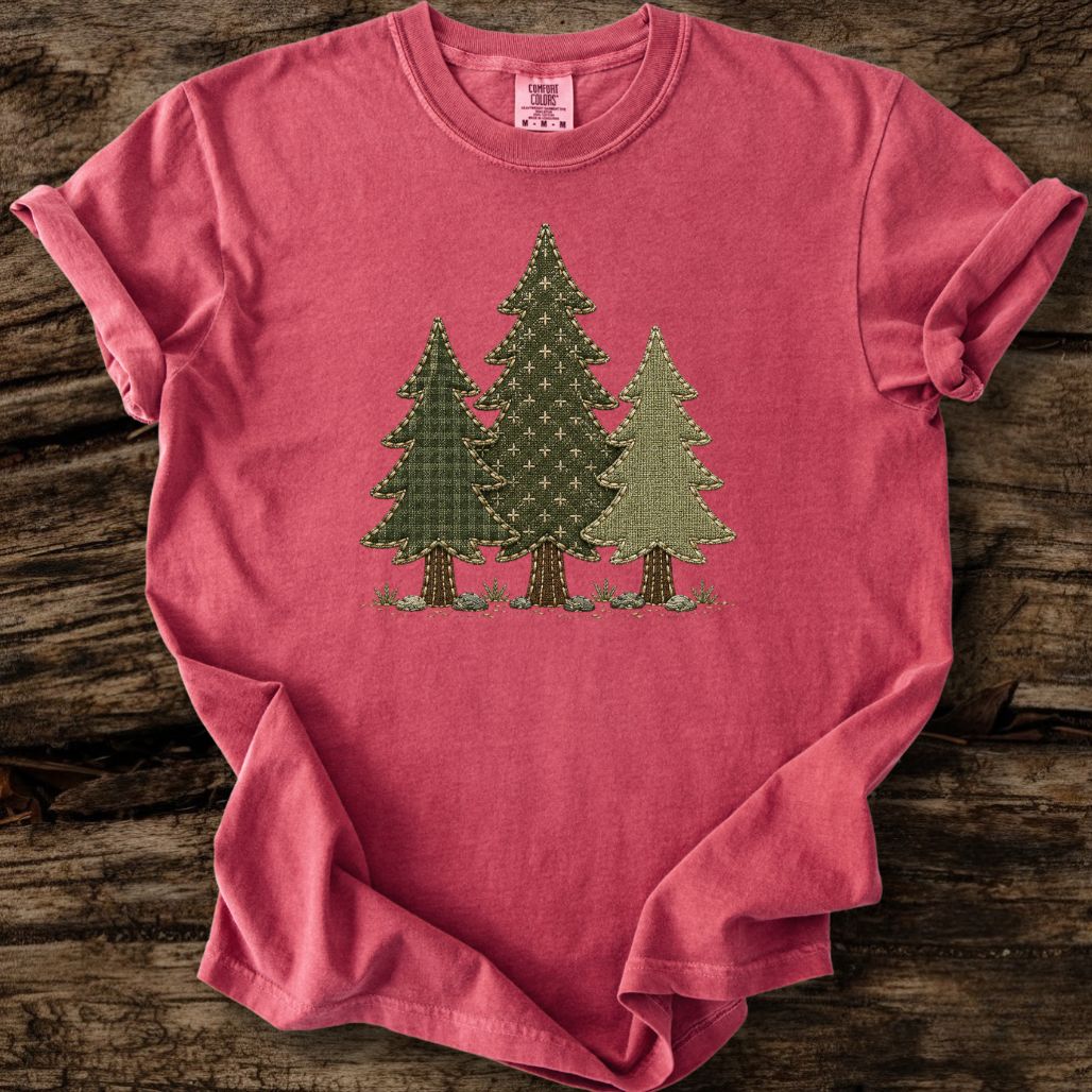 3 Pines Faux Patchwork T-Shirt