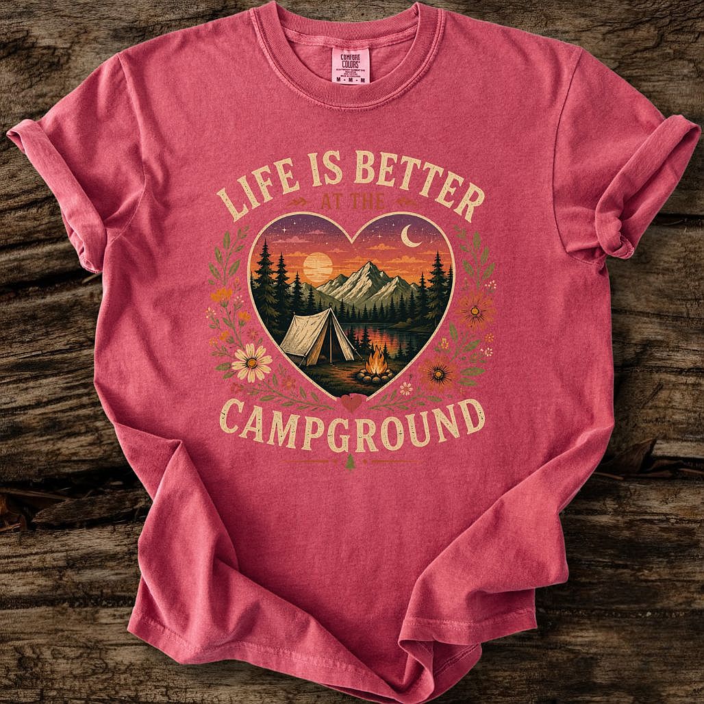 Life Is Better At The Campground T-Shirt – Camp Vibes Tees