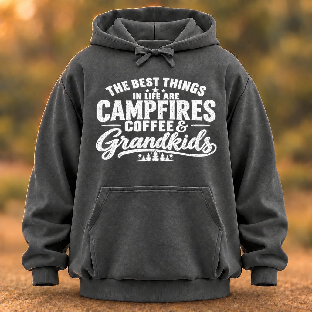 Campfires Coffee & Grandkids Hoodie