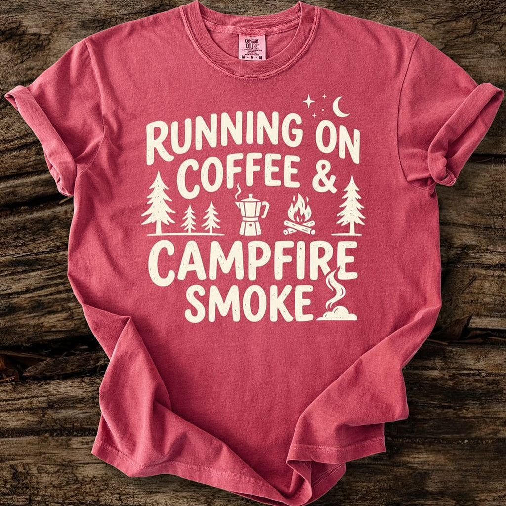 Running On Coffee And Campfire Smoke T-Shirt