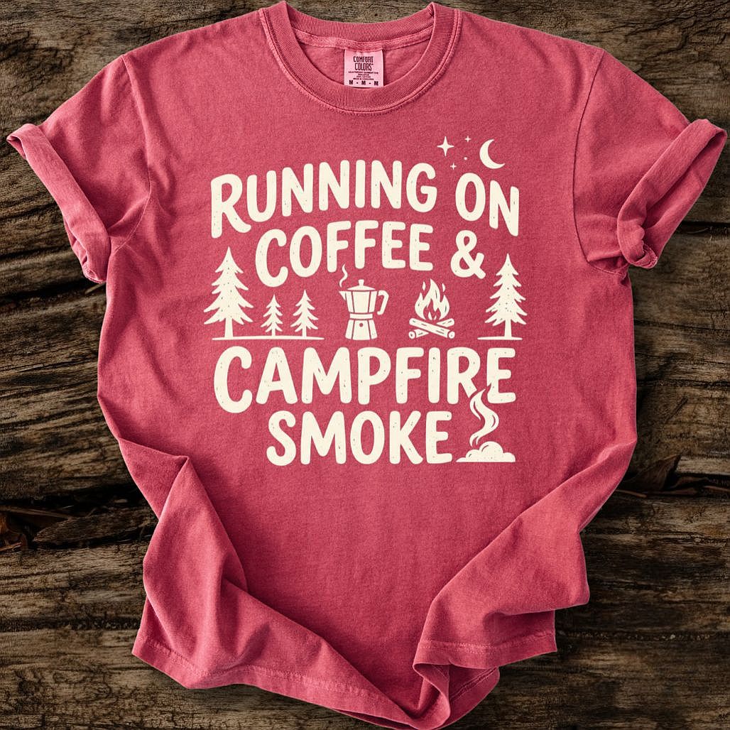 Running On Coffee And Campfire Smoke T-Shirt