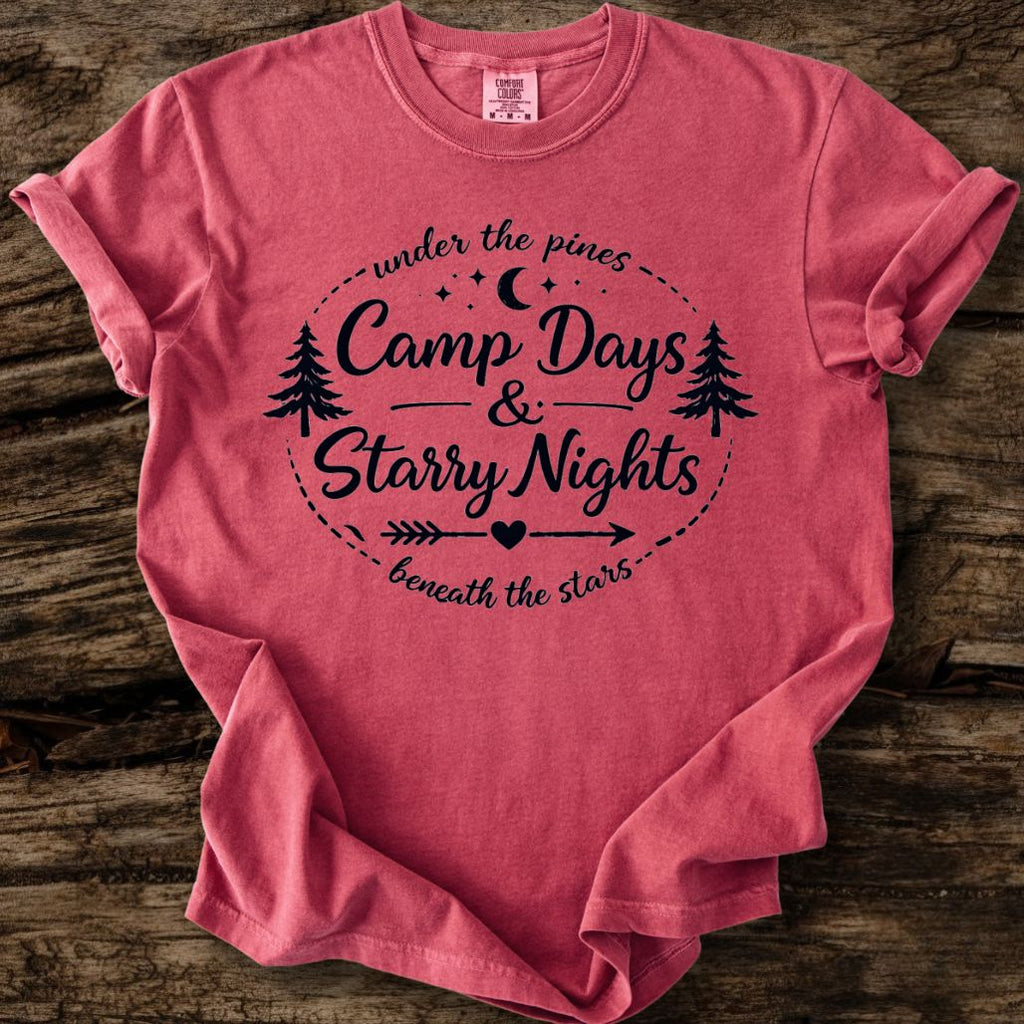 Camp Days And Starry Nights T-Shirt