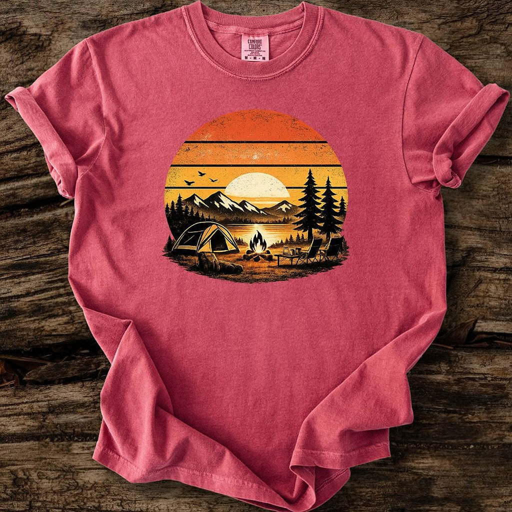 Retro Sunset Camp T-Shirt