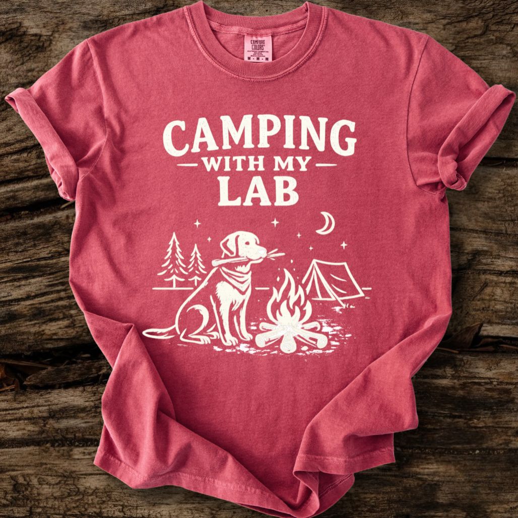 Camping With My Lab T-Shirt