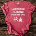 Happiness Is Camping With My Dog T-Shirt