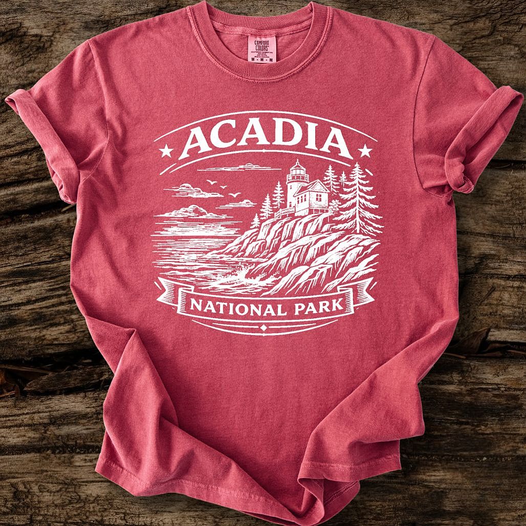 Acadia National Park T-Shirt White