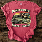 Morning Coffee - Evening Campfire T-Shirt