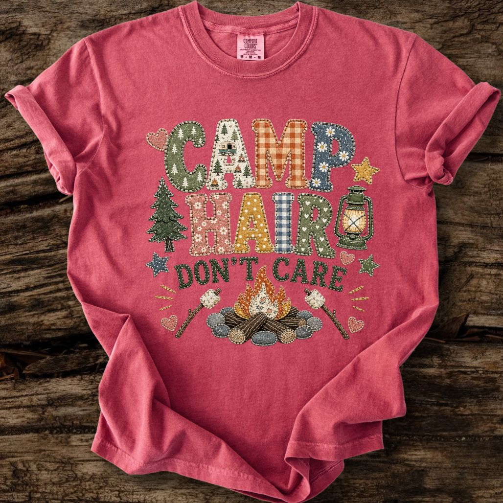 Camp Hair Faux Patchwork T-Shirt