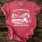 Sleep Under Stars, Snore Like A Bear T-Shirt