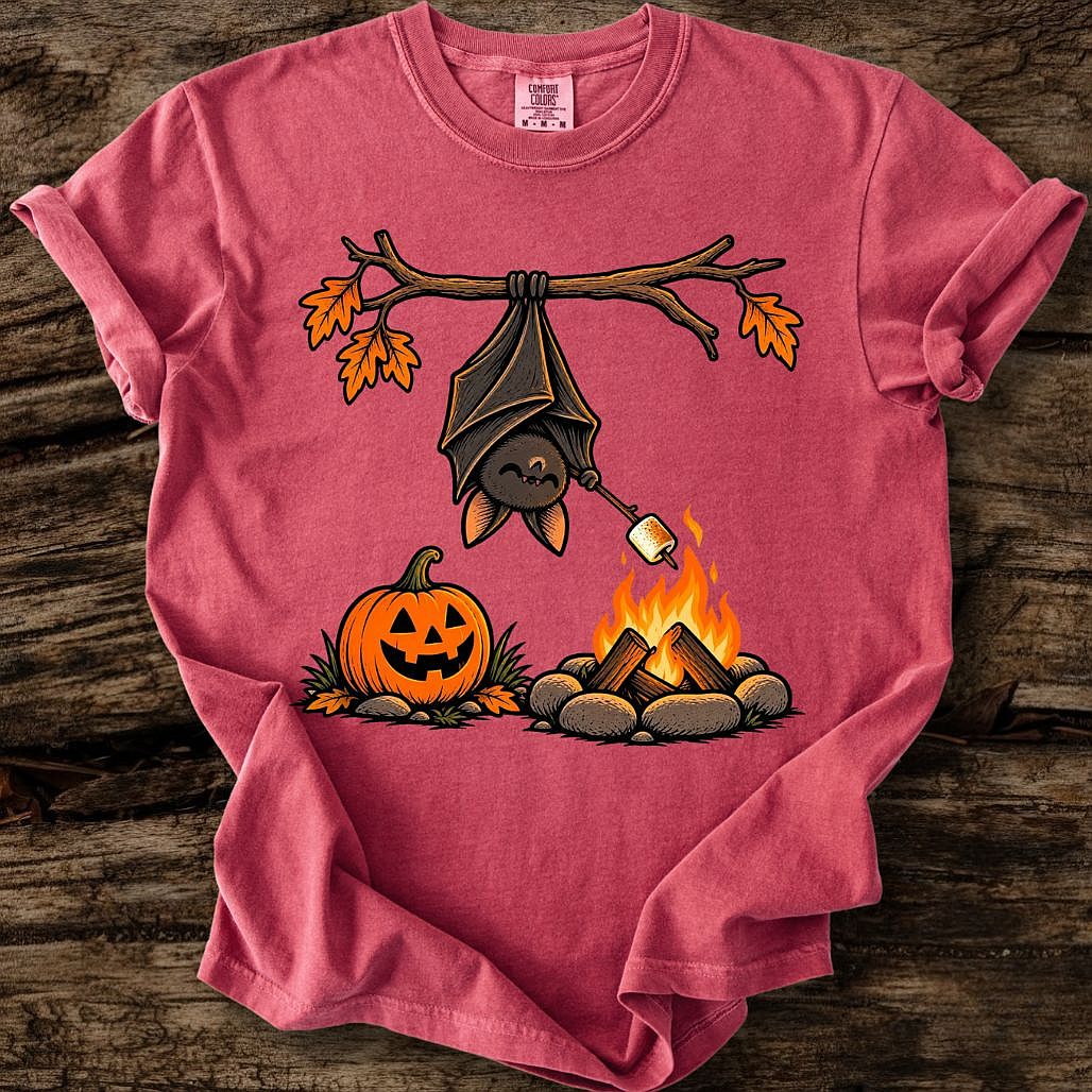 Bat Roasting Marshmallow T-Shirt