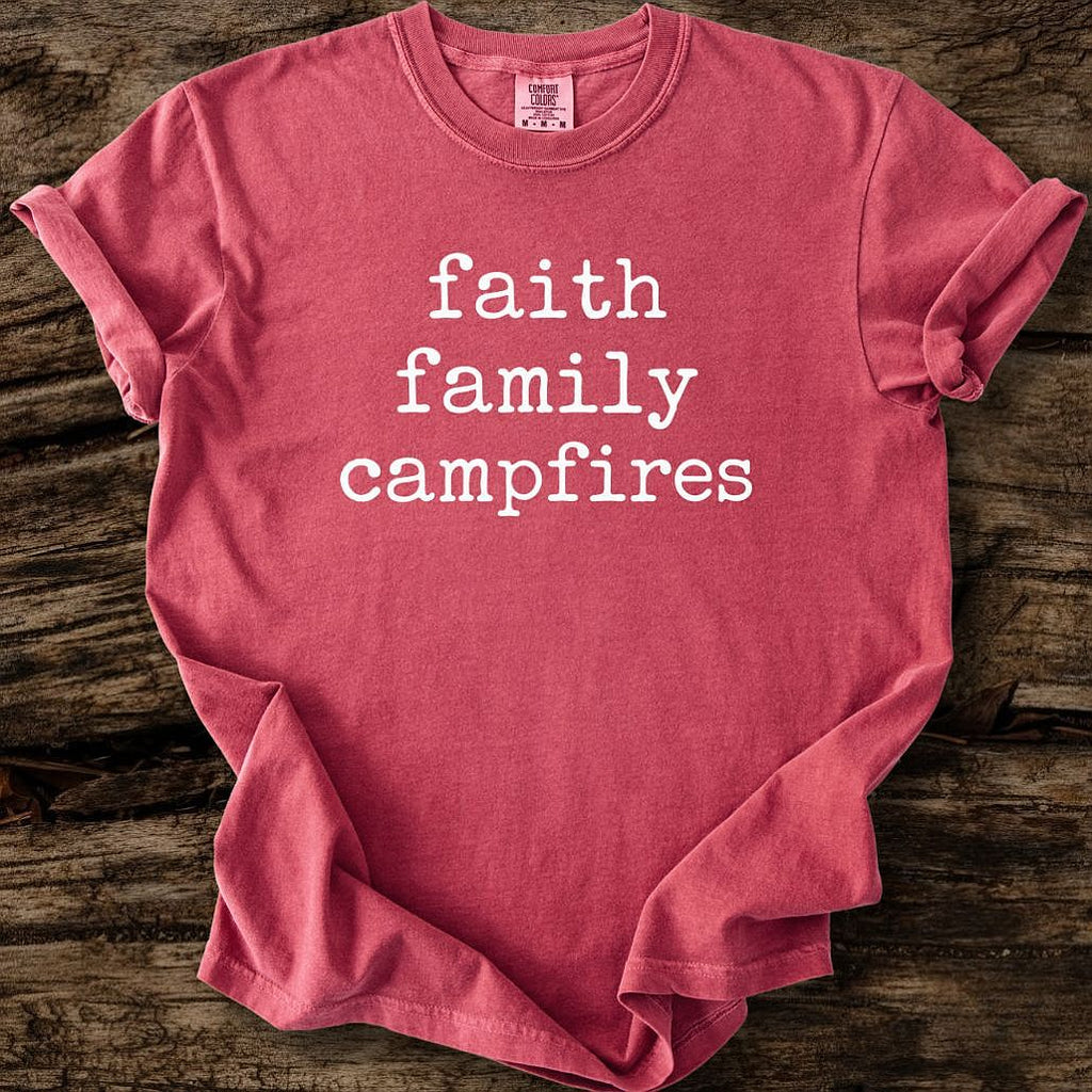 Faith Family Campfires T-Shirt