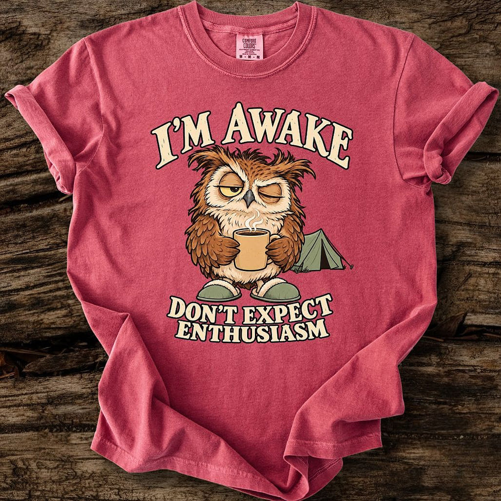 I'm Awake - Don't Expect Enthusiasm T-Shirt