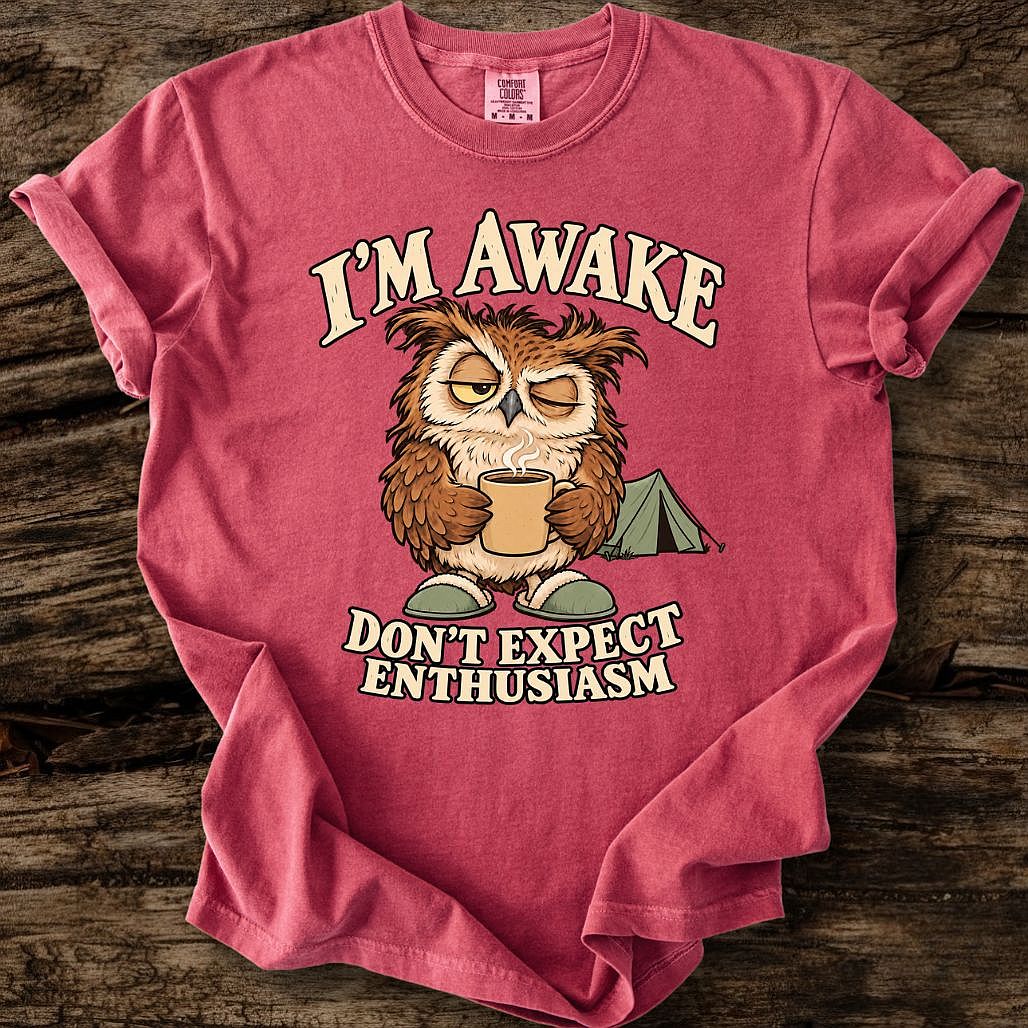 I'm Awake - Don't Expect Enthusiasm T-Shirt