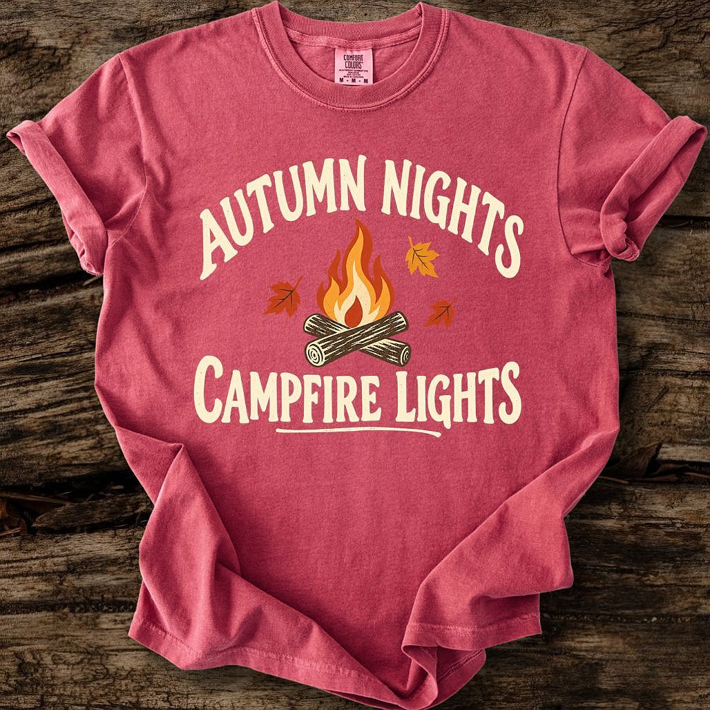 Autumn Nights - Campfire Lights T-Shirt