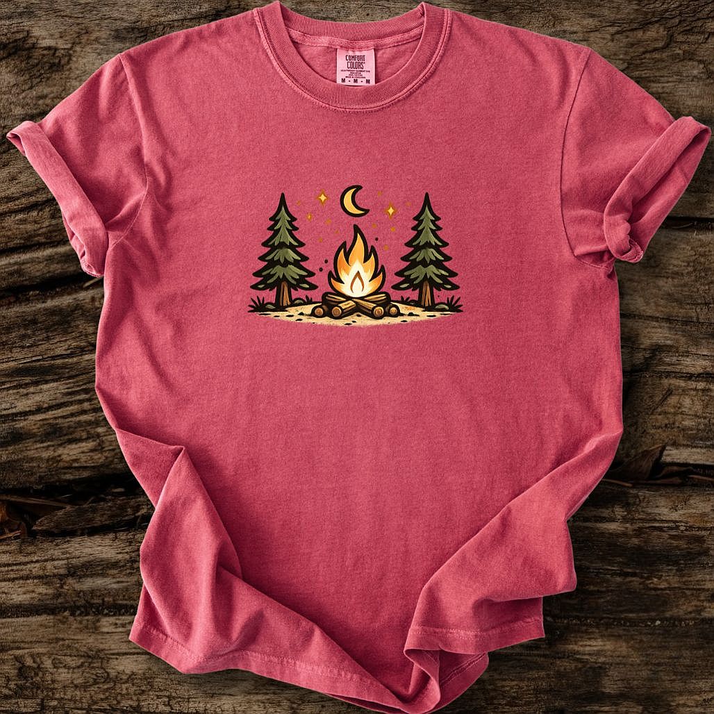 Midnight Campfire - Small Print T-Shirt