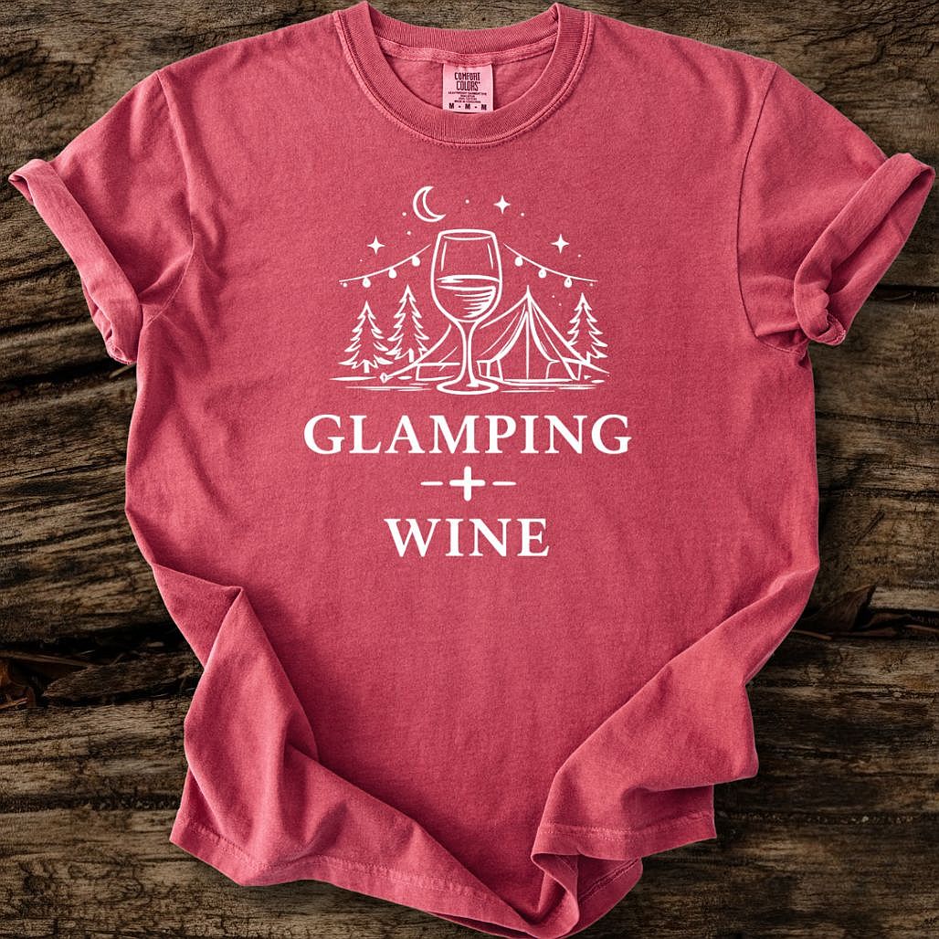 Glamping + Wine T-Shirt