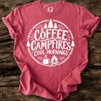 Coffee Campfires Cool Mornings T-Shirt