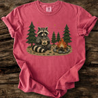Camp Raccoon Faux Patchwork T-Shirt