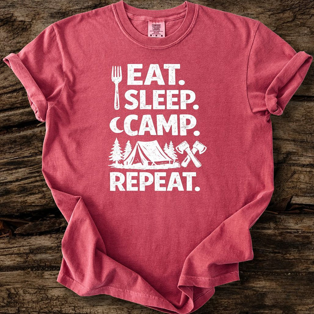 Eat, Sleep, Camp, Repeat T-Shirt