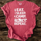 Eat, Sleep, Camp, Repeat T-Shirt